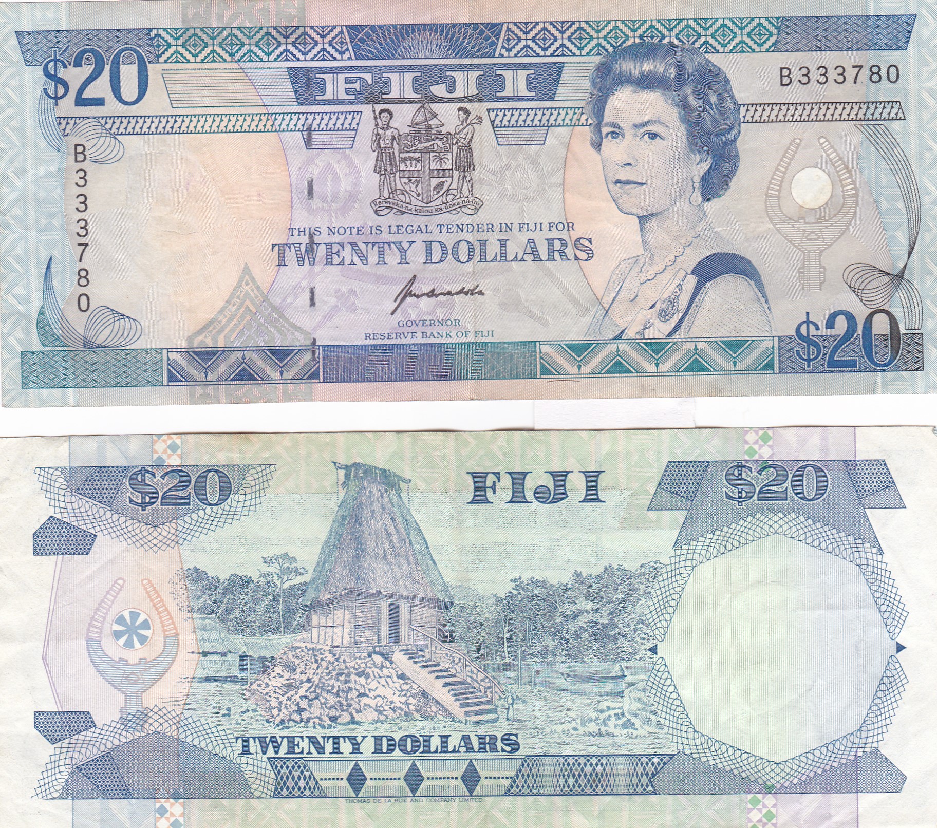 Fiji #95/VF  20 Dollars